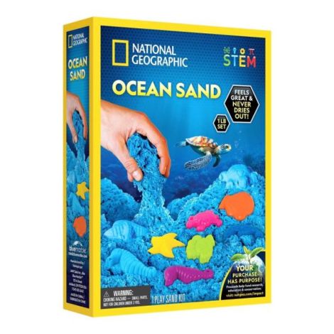 National Geographic - Set educativ Nisip senzorial modelabil ce ajuta la dezvoltarea abilitatilor motorii fine NG23678 - imagine 6